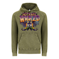 Vintage Olive lets get wıcked Vintage Hoodie - BarkalooDesign