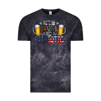 Cloud Black I'm Not Drunk I'm Patriotic Vintage Tee - CowhideDigitalArt