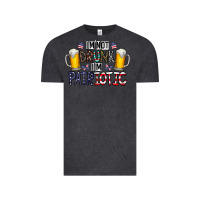 Vintage Black I'm Not Drunk I'm Patriotic Vintage Tee - CowhideDigitalArt