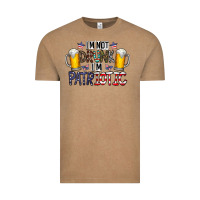 Vintage Coffee I'm Not Drunk I'm Patriotic Vintage Tee - CowhideDigitalArt