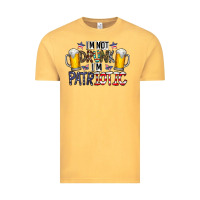 Vintage Mustard I'm Not Drunk I'm Patriotic Vintage Tee - CowhideDigitalArt