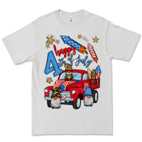 Dove Grey 4th of july truck  1 Premium Tee - BundleAndBundleShop