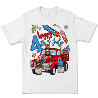 White 4th of july truck  1 Premium Tee - BundleAndBundleShop