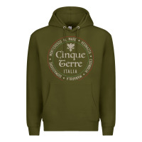 Army Green cinque terre italia gift for italian mediterranean travelers t shirt Premium Hoodie - baoMotion