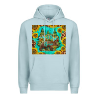 Blue Mist mama bear Premium Hoodie - BarkalooDesign