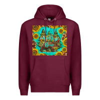 Burgundy mama bear Premium Hoodie - BarkalooDesign