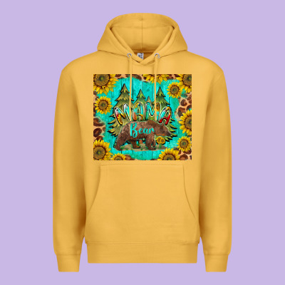 Mama Bear Premium Hoodie Designed By Barkaloodesign