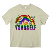 Mossy Be Yourself Pride Lgbtq Heavy Core Tee - BundleAndBundleShop