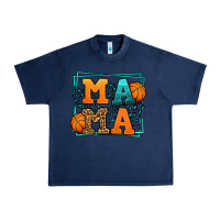 Navy leopard basketball mama Mother's Day Urban Heavy Tee - LillyAllenDesigns