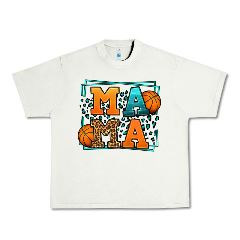 Leopard Basketball Mama Mother's Day Urban Heavy Tee by LillyAllenDesigns | Teevron