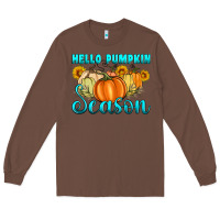 Chestnut hello pumpkin season Long Sleeve Tee - Artiststas