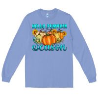 Colony Blue hello pumpkin season Long Sleeve Tee - Artiststas