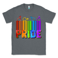 Charcoal Heather Pride Barcode Classic Tee - FaDigitalArtStudio