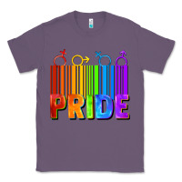 Lavender Pride Barcode Classic Tee - FaDigitalArtStudio
