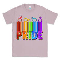 Lilac Pride Barcode Classic Tee - FaDigitalArtStudio