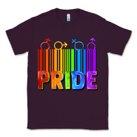 Plum Pride Barcode Classic Tee - FaDigitalArtStudio