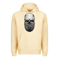 Pina Colada creepy bald and bearded skull for halloween & skeletons fans t shirt Premium Hoodie - baoMotion