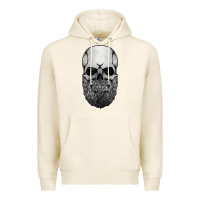 Tofu creepy bald and bearded skull for halloween & skeletons fans t shirt Premium Hoodie - baoMotion