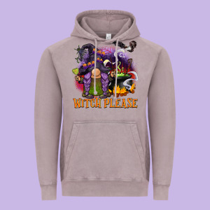 Witch Please Vintage Hoodie Designed By Barkaloodesign