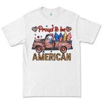 White proud to be american truck Premium Tee - BundleAndBundleShop
