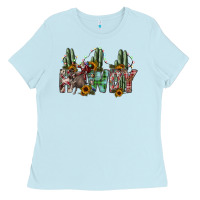 Baby Blue howdy Ladies Tee - SublimationCraftShop