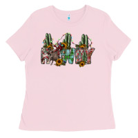 Bubblegum Pink howdy Ladies Tee - SublimationCraftShop