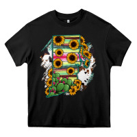 Black Rhode island State aMp Heavy Core Tee - RanaPortraitStore