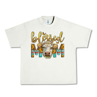 Pistachio Western Blessed Mom Charolais Bull Mother's Day Urban Heavy Tee - LillyAllenDesigns