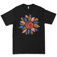 Black american sunflower Premium Tee - BundleAndBundleShop