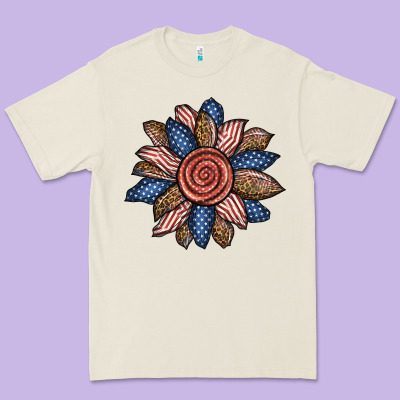 American Sunflower Premium Tee Designed By Bundleandbundleshop