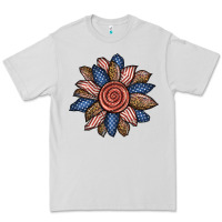 Dove Grey american sunflower Premium Tee - BundleAndBundleShop