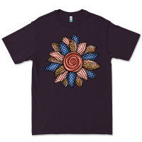 Plum american sunflower Premium Tee - BundleAndBundleShop