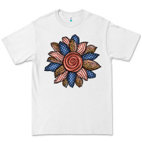 White american sunflower Premium Tee - BundleAndBundleShop