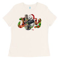 Panda Joy Christmas Ladies Tee | Teevron