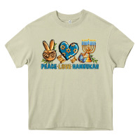 Mossy Peace Love Hannukah Heavy Core Tee - BundleAndBundleShop
