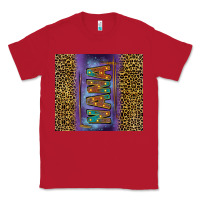 Red Leopard nana Classic Tee - FaDigitalArtStudio