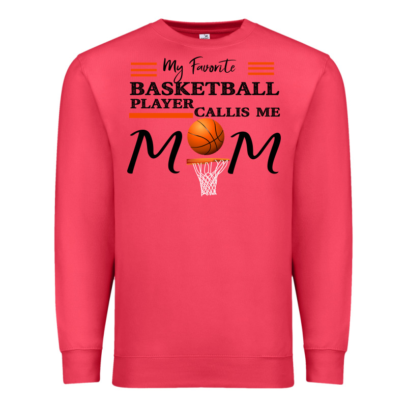 My Favorite Basketball Player Calls Me Mom Premium Sweatshirt by Bettercallsaul | Teevron
