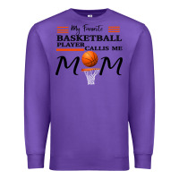 Purple My Favorite Basketball Player Calls Me Mom Premium Sweatshirt - Bettercallsaul