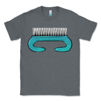 Charcoal Heather nail brush Classic Tee - BarkalooDesign