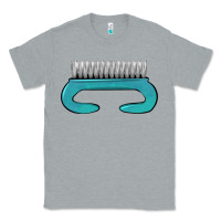 Heather Grey nail brush Classic Tee - BarkalooDesign