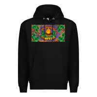 Black life is better around the campfire license plate Premium Hoodie - BarkalooDesign