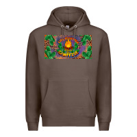 Coffee life is better around the campfire license plate Premium Hoodie - BarkalooDesign