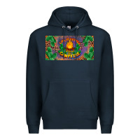Navy life is better around the campfire license plate Premium Hoodie - BarkalooDesign