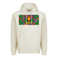 Oatmeal Heather life is better around the campfire license plate Premium Hoodie - BarkalooDesign