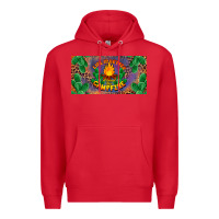 Red life is better around the campfire license plate Premium Hoodie - BarkalooDesign