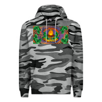 Slate Camo life is better around the campfire license plate Premium Hoodie - BarkalooDesign