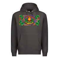 Smoke life is better around the campfire license plate Premium Hoodie - BarkalooDesign