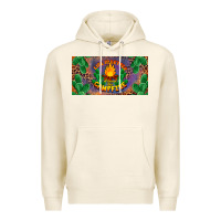 Tofu life is better around the campfire license plate Premium Hoodie - BarkalooDesign