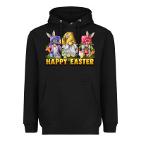 Black happy easter gnomies Heavyweight Hoodie - chombo