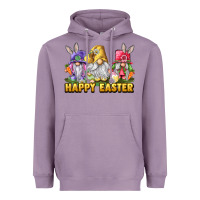 Lavender happy easter gnomies Heavyweight Hoodie - chombo